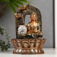 Фонтан настольный от сети, подсветка "Будда в арке с водопадом" 30х21х21 см Фонтан настольный от сети, подсветка "Будда в арке с водопадом" 30х21х21 см