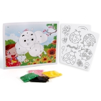 Набор для творчества: аппликация EVA крошкой и раскраска - наклейки &laquo;Милые насекомые&raquo;