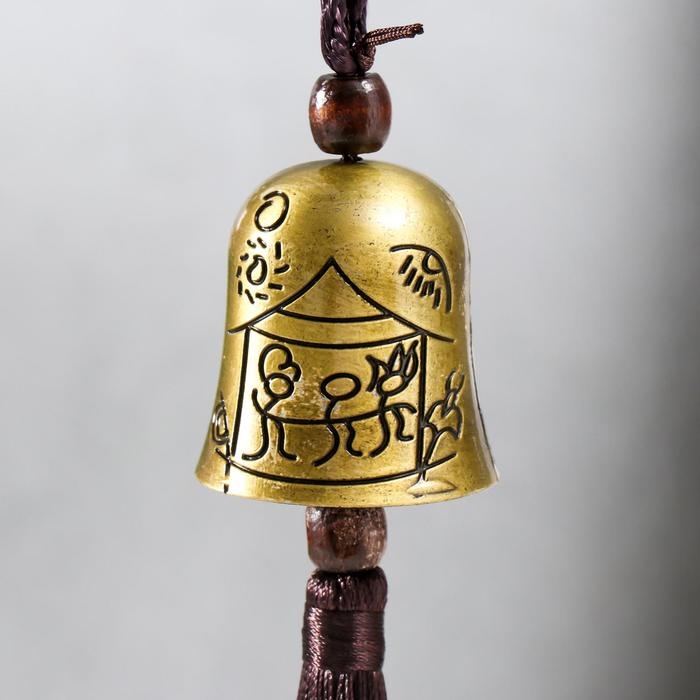 Колокольчик металл Колокольчик металл "Племя и рыбы" h=4,5 см d=4 см