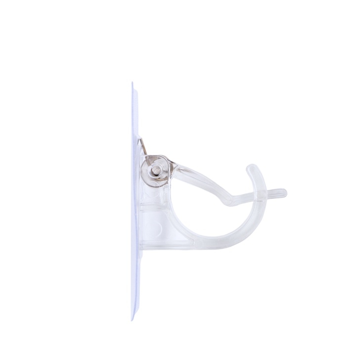 Держатель с зажимом с клейкой поверхностью ТУНДРА, прозрачный, набор 4 шт. Держатель с зажимом с клейкой поверхностью ТУНДРА, прозрачный, набор 4 шт.