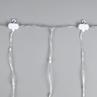 Умная гирлянда &laquo;Занавес&raquo; 2 &times; 1.5 м роса, IP20, серебристая нить, 300 LED, пульт ДУ, приложение, свечение RGB, USB