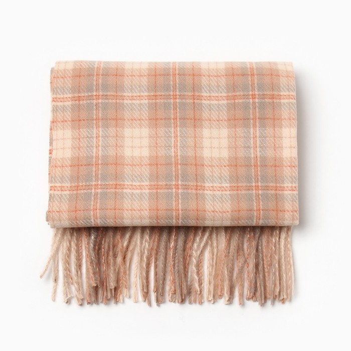 Шарф зимний с кистями MINAKU 65*180 + 8 см клетка Шарф зимний с кистями MINAKU 65*180 + 8 см клетка