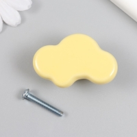 Ручка для шкатулки керамика, металл "Машинка" жёлтая 3,2х4,8х2,2 см Ручка для шкатулки керамика, металл "Машинка" жёлтая 3,2х4,8х2,2 см