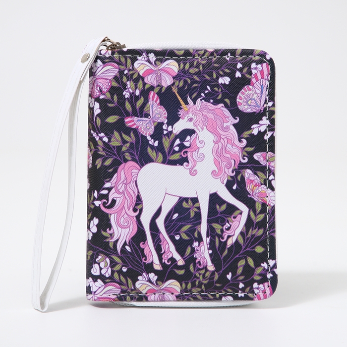 Кошелёк детский на молнии «Выбражулька», цвет фиолетовый Кошелёк детский на молнии «Выбражулька», цвет фиолетовый