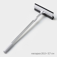 Щётка для окон Raccoon, поролоновая телескопическая насадка 47(80,5) см, две насадки из микрофибры с держателем 11,5×6,5 см Щётка для окон Raccoon, поролоновая телескопическая насадка 47(80,5) см, две насадки из микрофибры с держателем 11,5×6,5 см