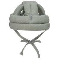 Противоударная Шапка - шлем для детей, Серый горох, цвет серый Противоударная Шапка - шлем для детей, Серый горох, цвет серый