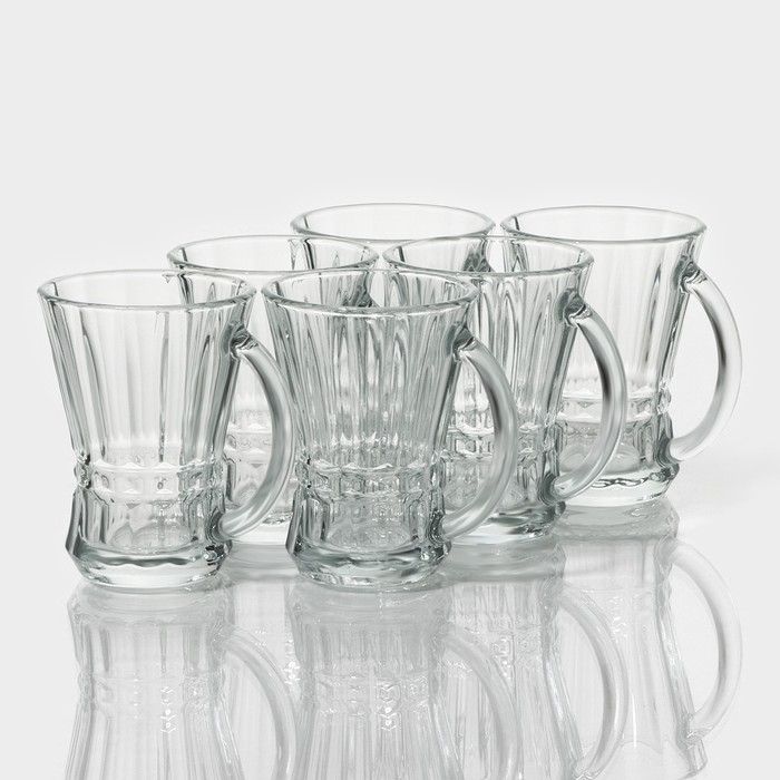 Набор стеклянных кружек Lav &laquo;Венера&raquo;, 150 мл, 8,7&times;7,1&times;9,5 см, 6 шт