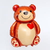 Шар фольгированный 32" &laquo;Большой мишка с сердцем&raquo;, фигура