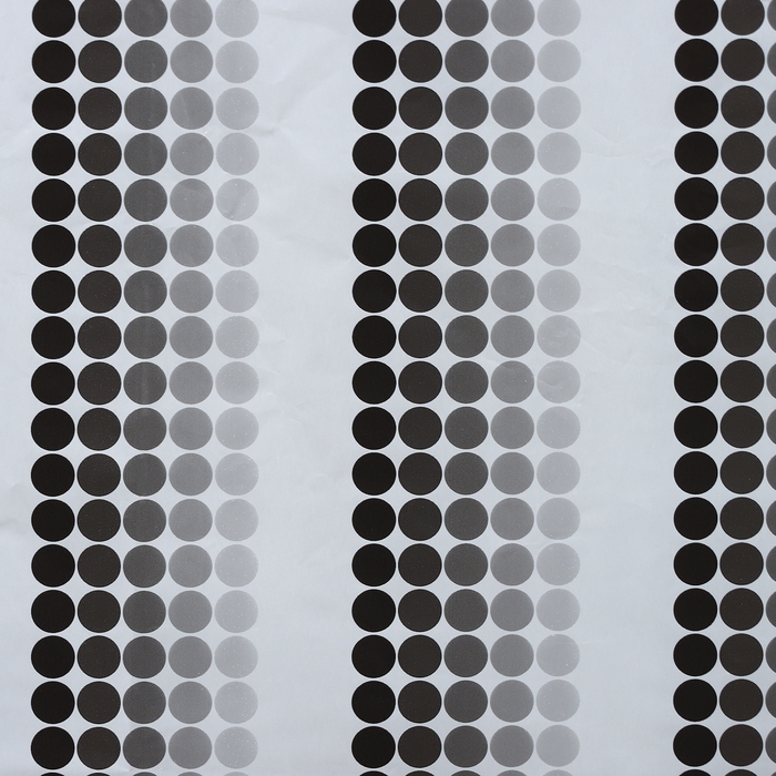 Штора для ванной комнаты «Ритм», 180×180 см, цвет белый-черный Штора для ванной комнаты «Ритм», 180×180 см, цвет белый-черный