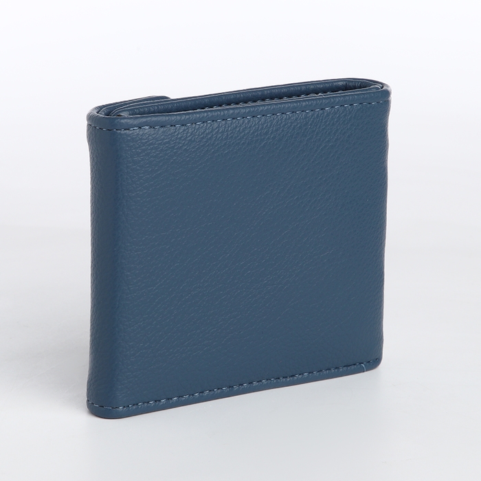 Кошелёк женский на магните, цвет синий