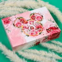 Подарочная коробка, складная "8 Марта" 16х23х7.5 см, Минни Маус