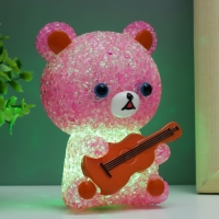 Ночник "Мишка" LED RGB от батареек 3хLR44 МИКС 10х10х15,5см RISALUX Ночник "Мишка" LED RGB от батареек 3хLR44 МИКС 10х10х15,5см RISALUX