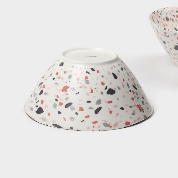 Набор салатников фарфоровых Magistro Terazzo, 1,4 л, 20×9 см, 2 шт Набор салатников фарфоровых Magistro Terazzo, 1,4 л, 20×9 см, 2 шт