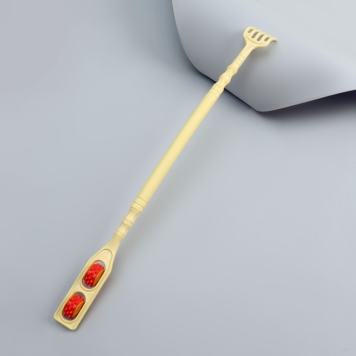 Массажёр - чесалка, двусторонний, универсальный, 2 колеса, цвет МИКС Массажёр - чесалка, двусторонний, универсальный, 2 колеса, цвет МИКС