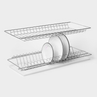 Комплект посудосушителей с поддоном для шкафа 60 см, 56,5×25,6 см, цинк Комплект посудосушителей с поддоном для шкафа 60 см, 56,5×25,6 см, цинк