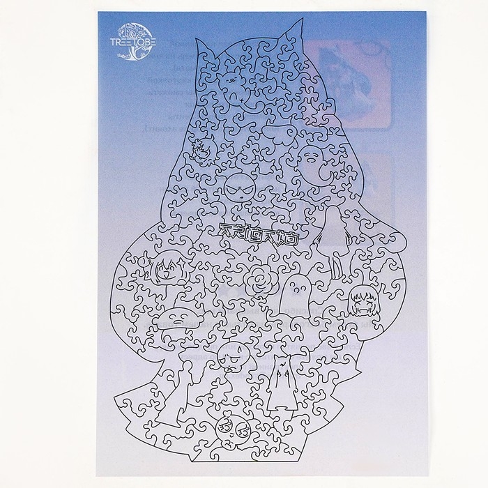 Пазлы деревянные фигурный &laquo;Аниме девушка&raquo;, 155 элементнов