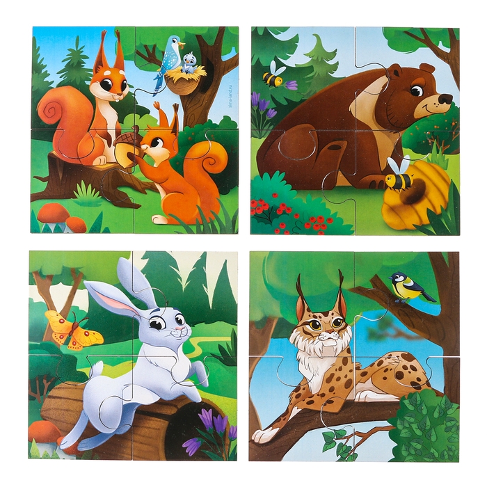 Пазлы &laquo;Лесные звери&raquo;