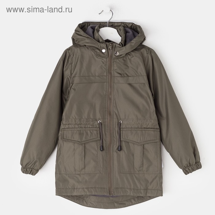 Ветровка для мальчика, рост 134 см, цвет хаки