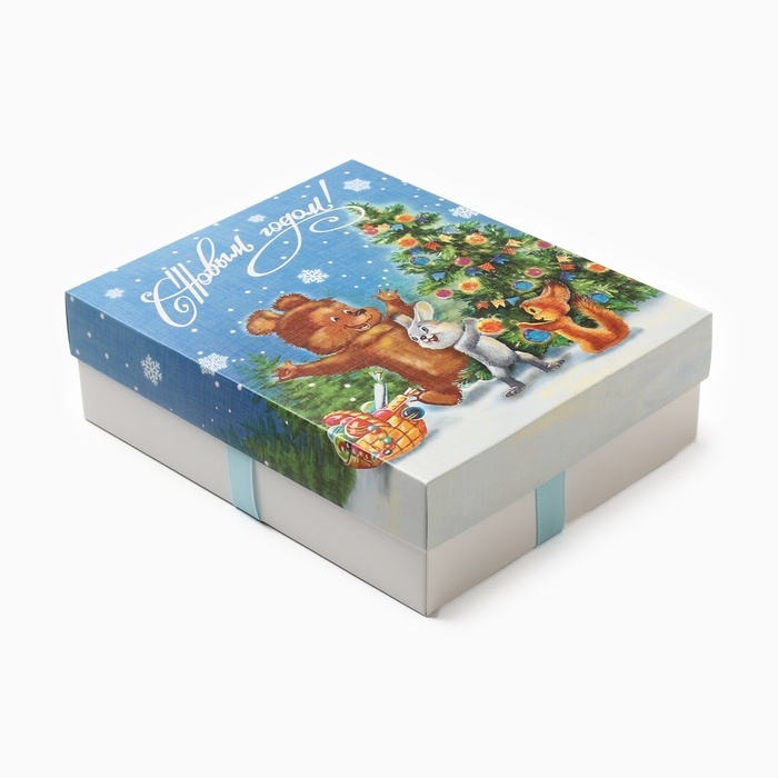 Набор махровых полотенец Этель Набор махровых полотенец Этель "Новогодняя открытка" 30х30 см -5шт, 100% хл, 340гр/м2