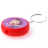 Проектор-брелок «Маша и Медведь», свет, цвет красный Проектор-брелок «Маша и Медведь», свет, цвет красный