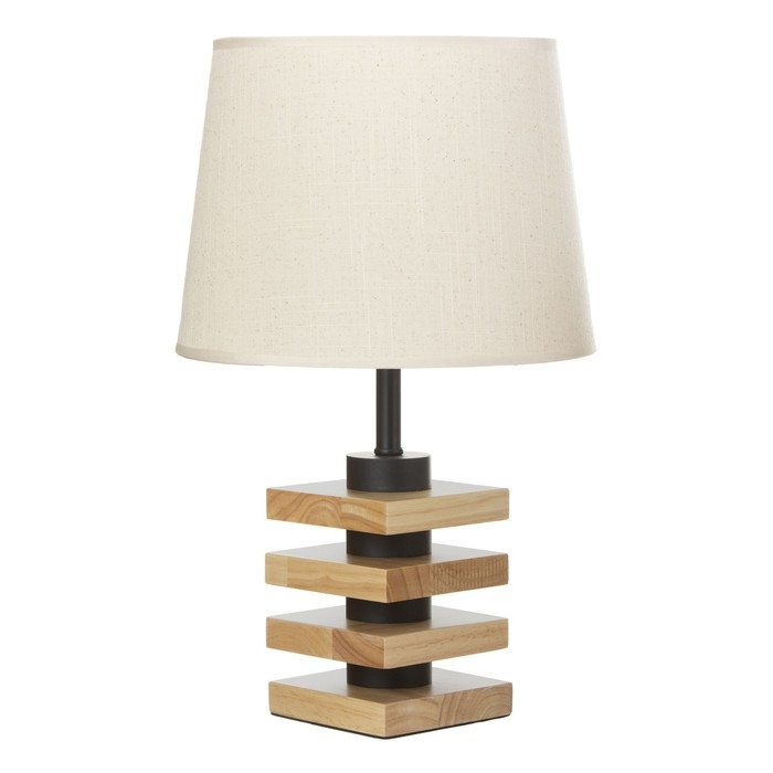 Настольная лампа "Консель" E27 40Вт светлое дерево 25х25х42,5 см RISALUX