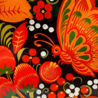 Тарелка «Блинная», хохлома D-30 Тарелка «Блинная», хохлома D-30