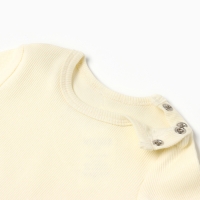 Комплект боди детских MINAKU: Basic Line BABY, цвет молочный/кремовый, рост 74-80