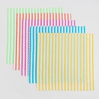 Набор салфеток Доляна "Полоска" 30х30 см, 5 шт. микрофибра, 100% п/э