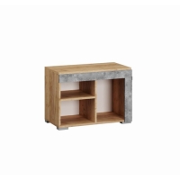 Тумба, 700х380х500,  Дуб крафт золотой/ателье светлое (Прихожая Галант)