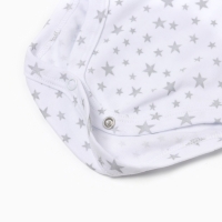 Боди с длинным рукавом, цвет звезды серые, рост 68 см Боди с длинным рукавом, цвет звезды серые, рост 68 см