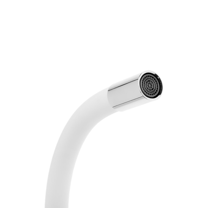 Смеситель для кухни Смеситель для кухни "ЦС-СМ СМ511711", двухвентильный, гибкий излив, латунь, серый