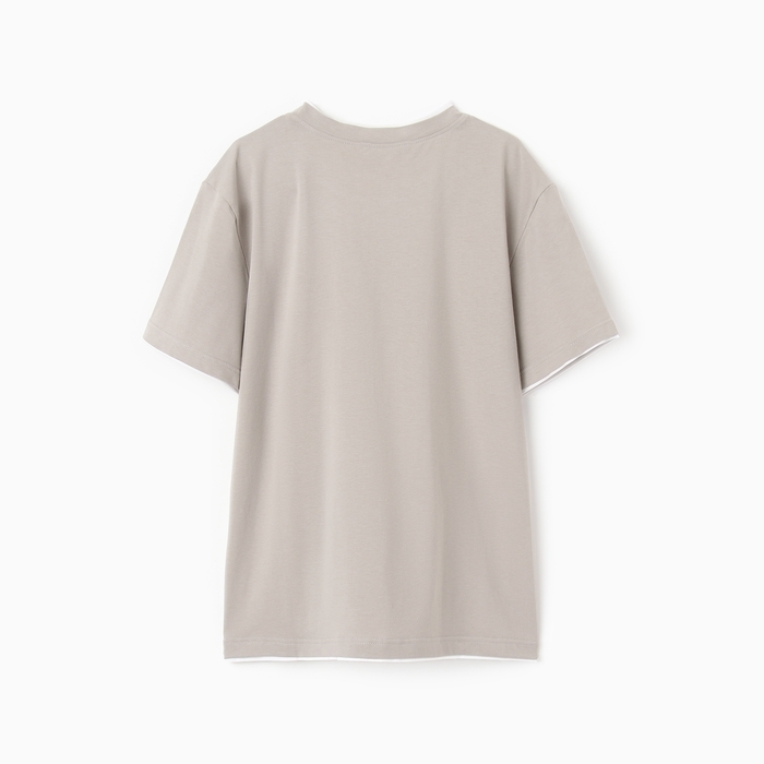 Футболка мужская, цвет серый, размер 52