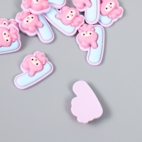 Декор для творчества "Цифра 1 со зверюшкой" набор 10 шт 2,4х1,6 см Декор для творчества "Цифра 1 со зверюшкой" набор 10 шт 2,4х1,6 см