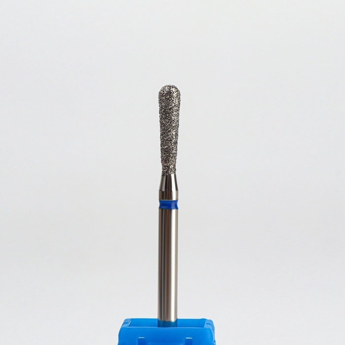 Фреза алмазная для маникюра &laquo;Конус&raquo;, средняя зернистость, 2,5 &times; 10 мм, в пластиковом футляре