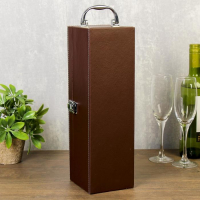 Шкатулка дерево под бутылку "Джентльмен" кофейный 35,5х12х11 см