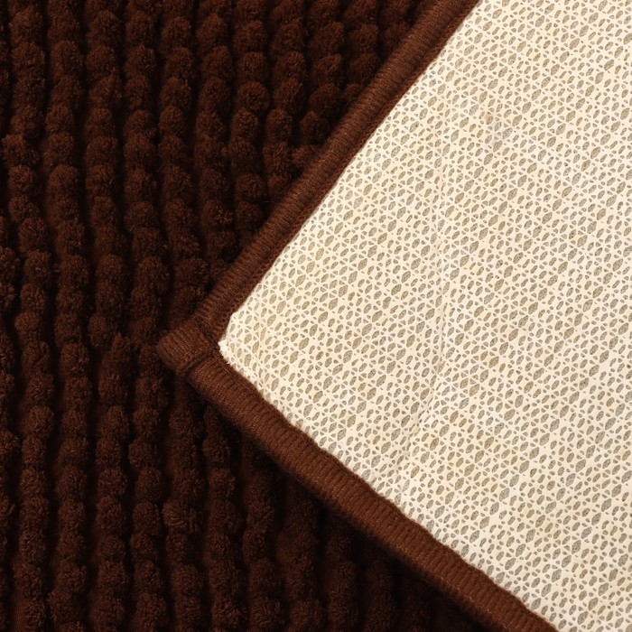 Коврик для дома Доляна «Букли», 40×60 см, цвет коричневый Коврик для дома Доляна «Букли», 40×60 см, цвет коричневый