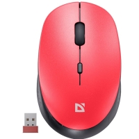 Мышь Defender Auris MB-027, беспроводная, оптическая, 1600 dpi, 1xAA (не в компл), красная Мышь Defender Auris MB-027, беспроводная, оптическая, 1600 dpi, 1xAA (не в компл), красная
