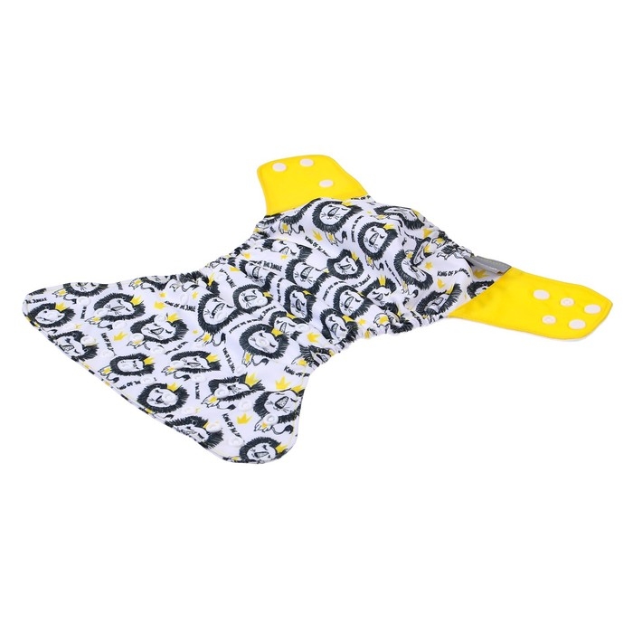 Многоразовый подгузник &laquo;Лев&raquo;, 3-15 кг, разноцветный, Крошка Я