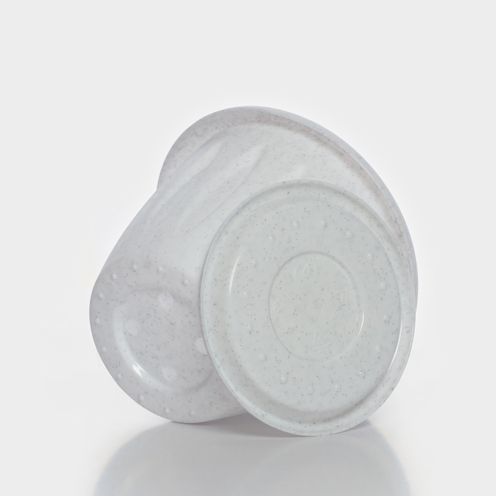 Горшок с поддоном &laquo;Фелиция&raquo;, 400 мл, цвет мраморный