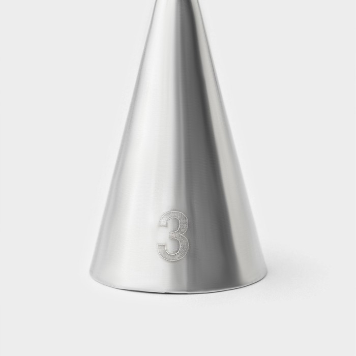 Насадка кондитерская KONFINETTA «Круг», основание d=1,8 см, выход d=3 мм, № 3 Насадка кондитерская KONFINETTA «Круг», основание d=1,8 см, выход d=3 мм, № 3
