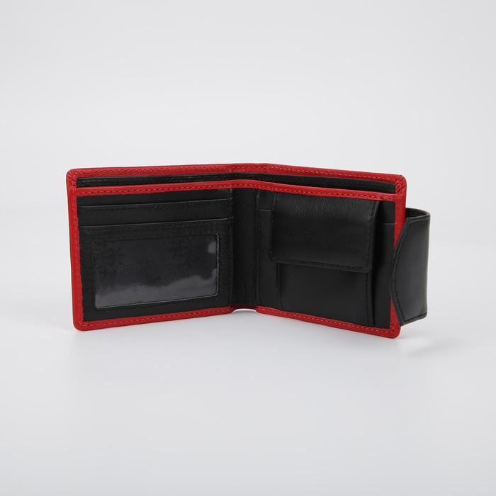 Кошелёк женский на магните, цвет красный