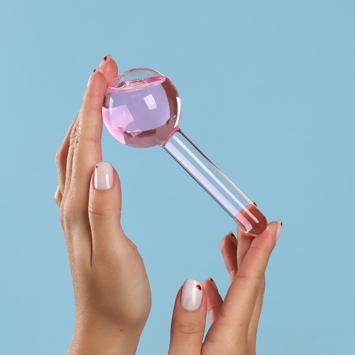 Массажёр для лица «Криосфера», d = 4,5 см, цвет розовый Массажёр для лица «Криосфера», d = 4,5 см, цвет розовый
