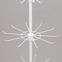 Вертушка, 5 ярусов по 10 крючков, 44&times;44&times;165, цвет белый