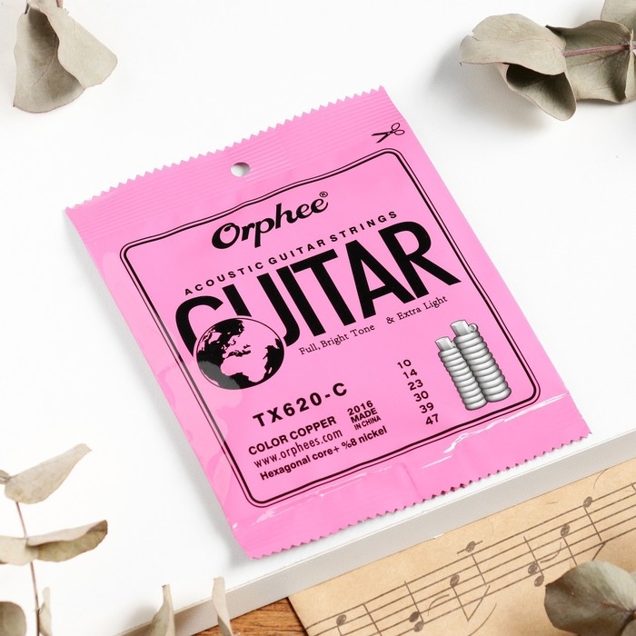 Струны для акустической гитары Orphee СTX620-C, 010-047 Струны для акустической гитары Orphee СTX620-C, 010-047