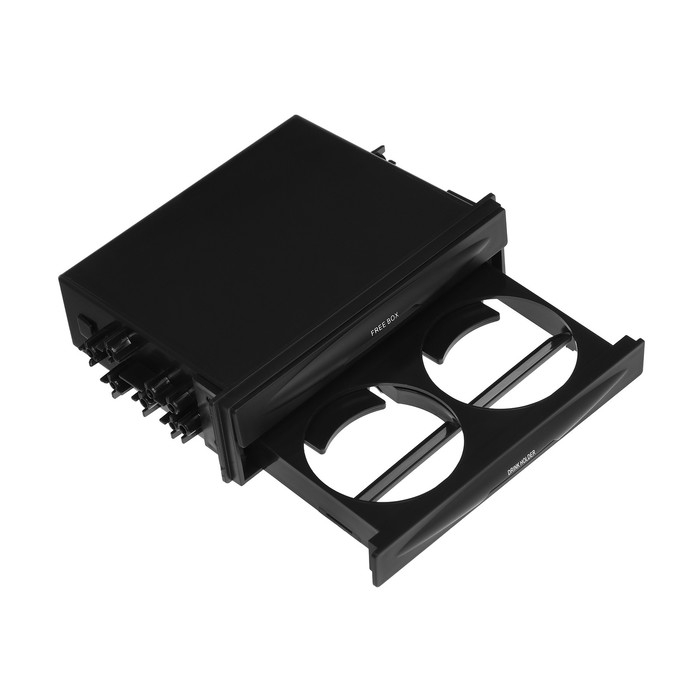 Универсальный подстаканник и органайзер пространства 1DIN, черный Универсальный подстаканник и органайзер пространства 1DIN, черный