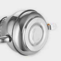 Чайник заварочный из нержавеющей стали «Леранс», 1,2 л, металлическое сито, цвет хромированный Чайник заварочный из нержавеющей стали «Леранс», 1,2 л, металлическое сито, цвет хромированный