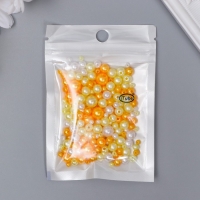 Бусины для творчества пластик "Круглые. Ассорти жёлтое" d=3-8 мм, набор 10 гр Бусины для творчества пластик "Круглые. Ассорти жёлтое" d=3-8 мм, набор 10 гр