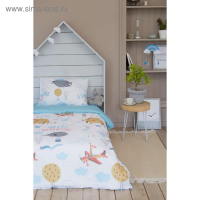 Постельное белье "Этель" 1.5 сп Авиатор 143х215 см, 150х214 см, 50х70 см -1 шт,100% хлопок, бязь Постельное белье "Этель" 1.5 сп Авиатор 143х215 см, 150х214 см, 50х70 см -1 шт,100% хлопок, бязь