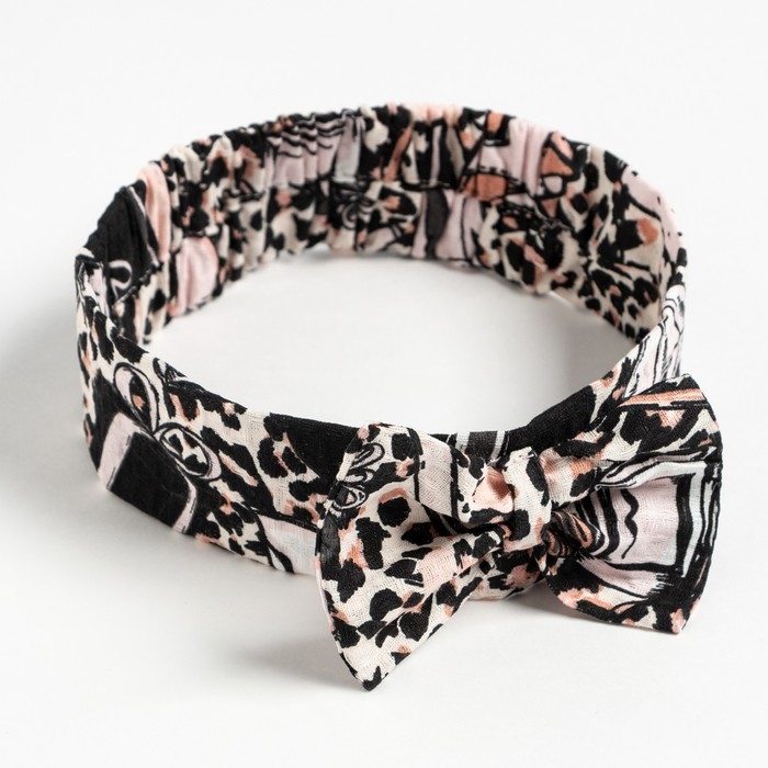 Набор для сауны Этель Набор для сауны Этель "Леопард" парео с бантиком+полотенце 80х150 см+повязка,100% хл