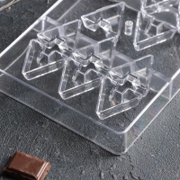 Форма для конфет и шоколада «Хеопс», 14 ячеек, 20×12×2,5 см, цвет прозрачный Форма для конфет и шоколада «Хеопс», 14 ячеек, 20×12×2,5 см, цвет прозрачный